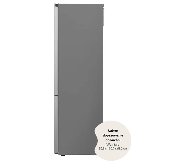 LG GBV3200CPY Pełny No Frost 203cm Komora świeżości Srebrny - Kup na Raty - RRSO 0%