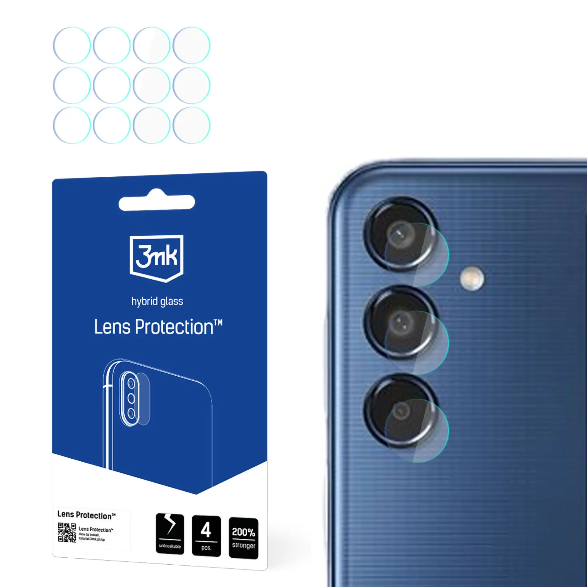 Szkło hybrydowe 3mk Lens Protection do Samsung Galaxy M35