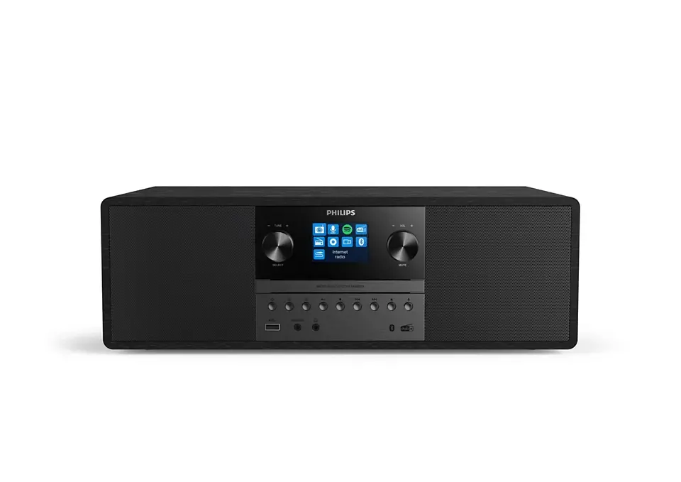 Wieża Philips TAM6805/10 50W Wi-Fi Bluetooth Radio FM, DAB+, Internetowe Czarny