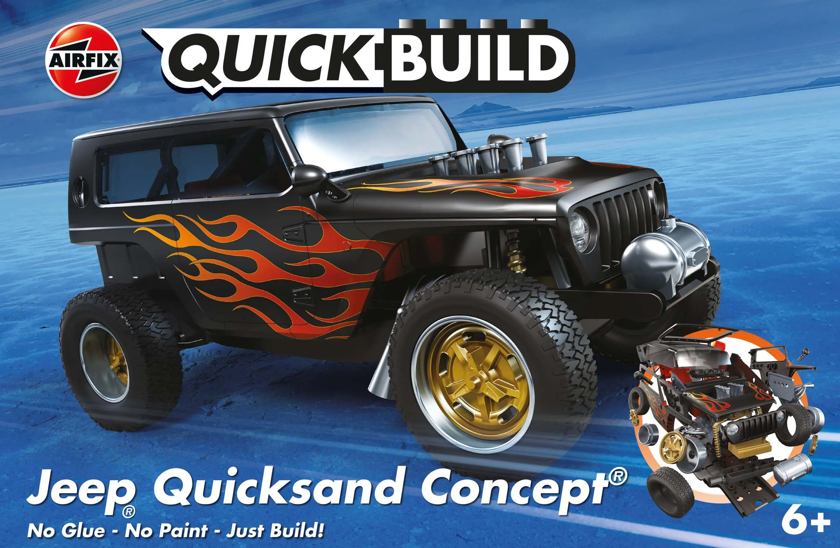 Model do składania Airfix J6038 Quickbuild - Jeep Quicksand Concept