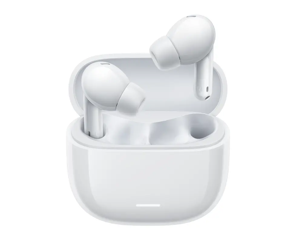 Słuchawki bezprzewodowe Xiaomi Redmi Buds 6 Lite Dokanałowe Bluetooth 5.3 Funkcje AI Biały