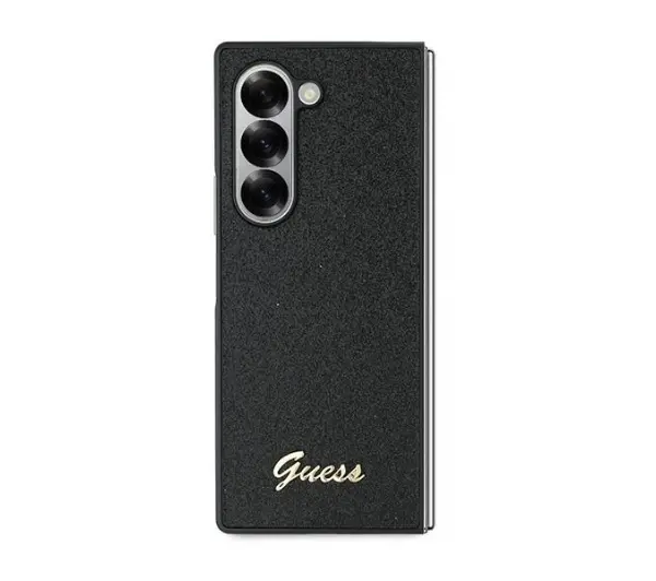 Guess 4G Glitter Script do Galaxy Z Fold 6 Czarny