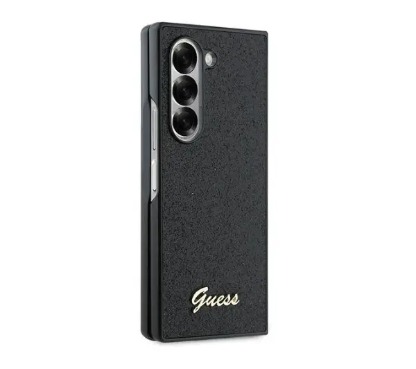 Guess 4G Glitter Script do Galaxy Z Fold 6 Czarny