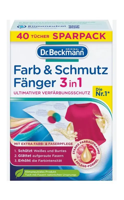 Chusteczki do prania Dr. Beckmann wyłapujące kolor 3w1 40szt