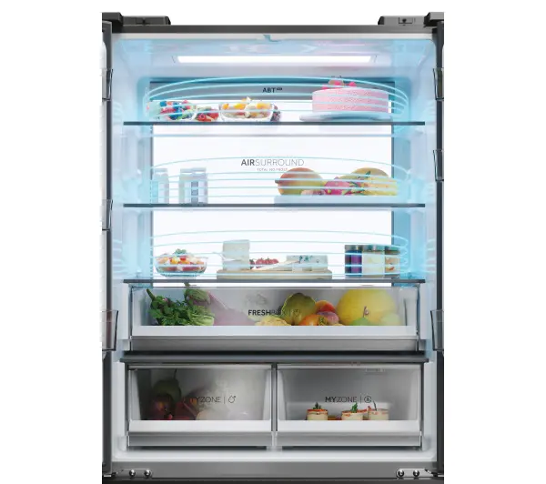 Haier Seria 7 HFR7819ENGC Pełny No Frost 190cm Komora świeżości Szare szkło - TRZECI -55%, ALBO 5-TY ZA 1ZŁ - Kup na Raty - RRSO 0%