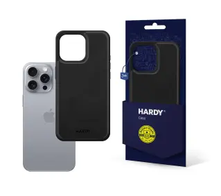 3mk Hardy Silky Leather MagCase do iPhone 16 Pro Czarny