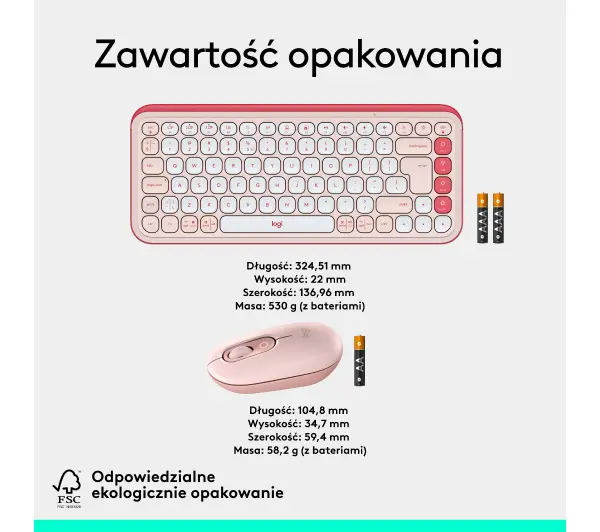 Logitech POP Icon Combo Różowy