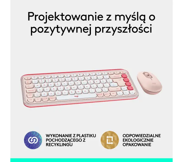 Logitech POP Icon Combo Różowy