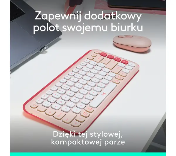 Logitech POP Icon Combo Różowy