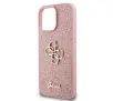 Etui Guess hardcase Fixed Glitter Big 4G do iPhone 16 Pro Różowy