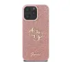 Etui Guess hardcase Fixed Glitter Big 4G do iPhone 16 Pro Różowy