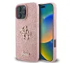 Etui Guess hardcase Fixed Glitter Big 4G do iPhone 16 Pro Różowy