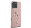 Etui Guess hardcase Fixed Glitter Big 4G do iPhone 16 Pro Różowy