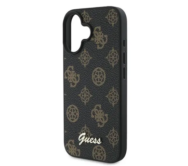 Guess Peony Script MagSafe do iPhone 16 Plus Czarny