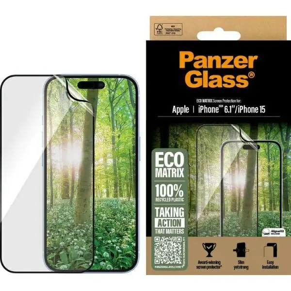 Szkło hartowane PanzerGlass MATRIX Screen Protector do iPhone 16 Ultra-Wide Fit