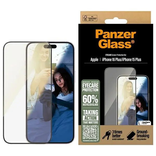 Szkło hartowane PanzerGlass Screen Protector do iPhone 16 Plus