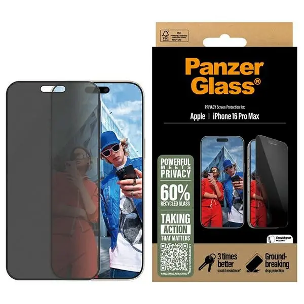 Szkło hartowane PanzerGlass Privacy Screen Protector do iPhone 16 Pro Max