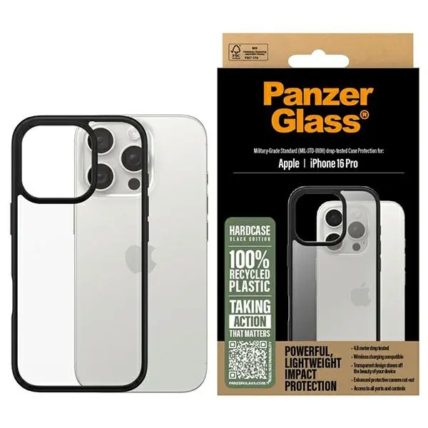 Etui PanzerGlass HardCase do iPhone 16 Pro Czarny