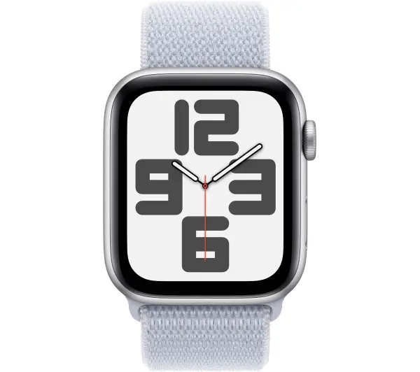 Apple Watch SE GPS + Cellular koperta 44mm aluminium srebrny opaska sportowa błękitnego obłok - Kup na Raty - RRSO 0%