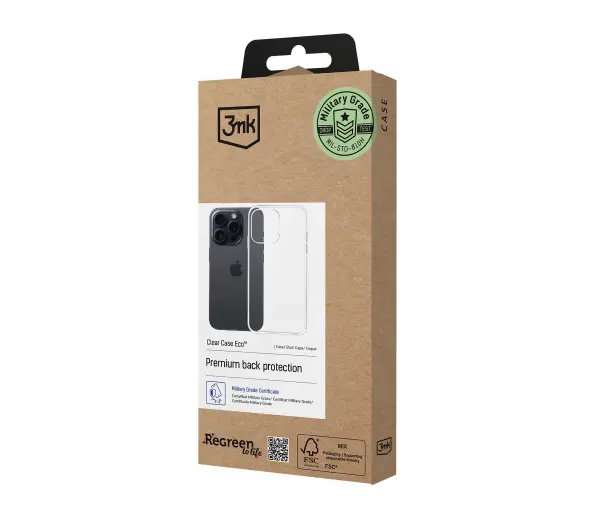 3mk Clear Case Eco do iPhone 16 Pro Przezroczysty