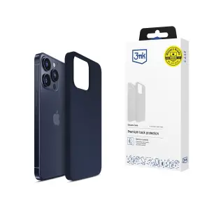 3mk Silicone Case do iPhone 16 Pro Max Granatowy