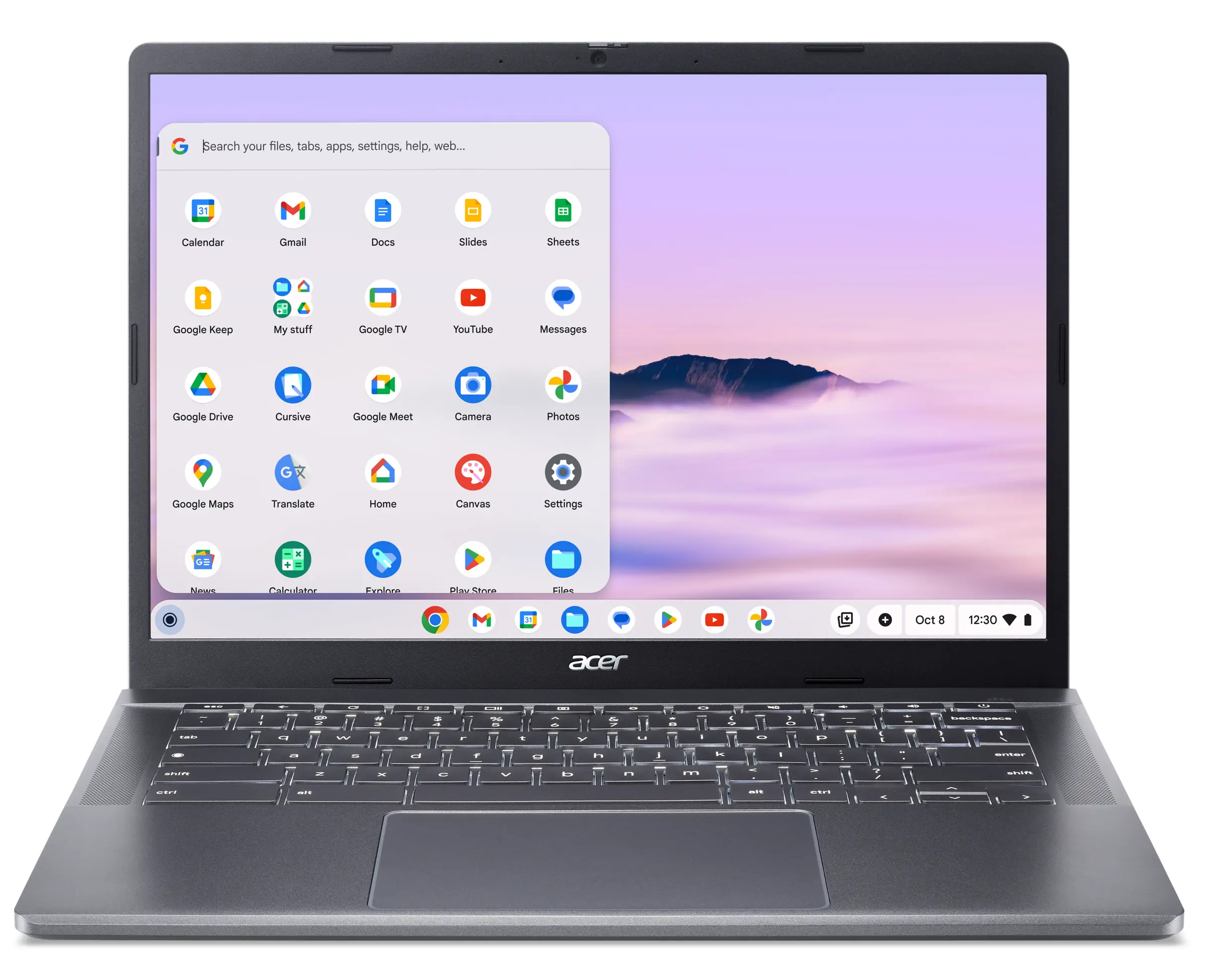 Laptop chromebook Acer Chromebook Plus 514 Google AI laptop CB514-3H-R9VW 14" R5 7520C 8GB RAM 256GB Dysk SSD ChromeOS Szary Funkcje AI