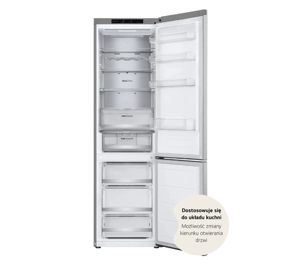 LG GBV7280AMB Pełny No Frost 203cm Komora świeżości Inox - Kup na Raty - RRSO 0%