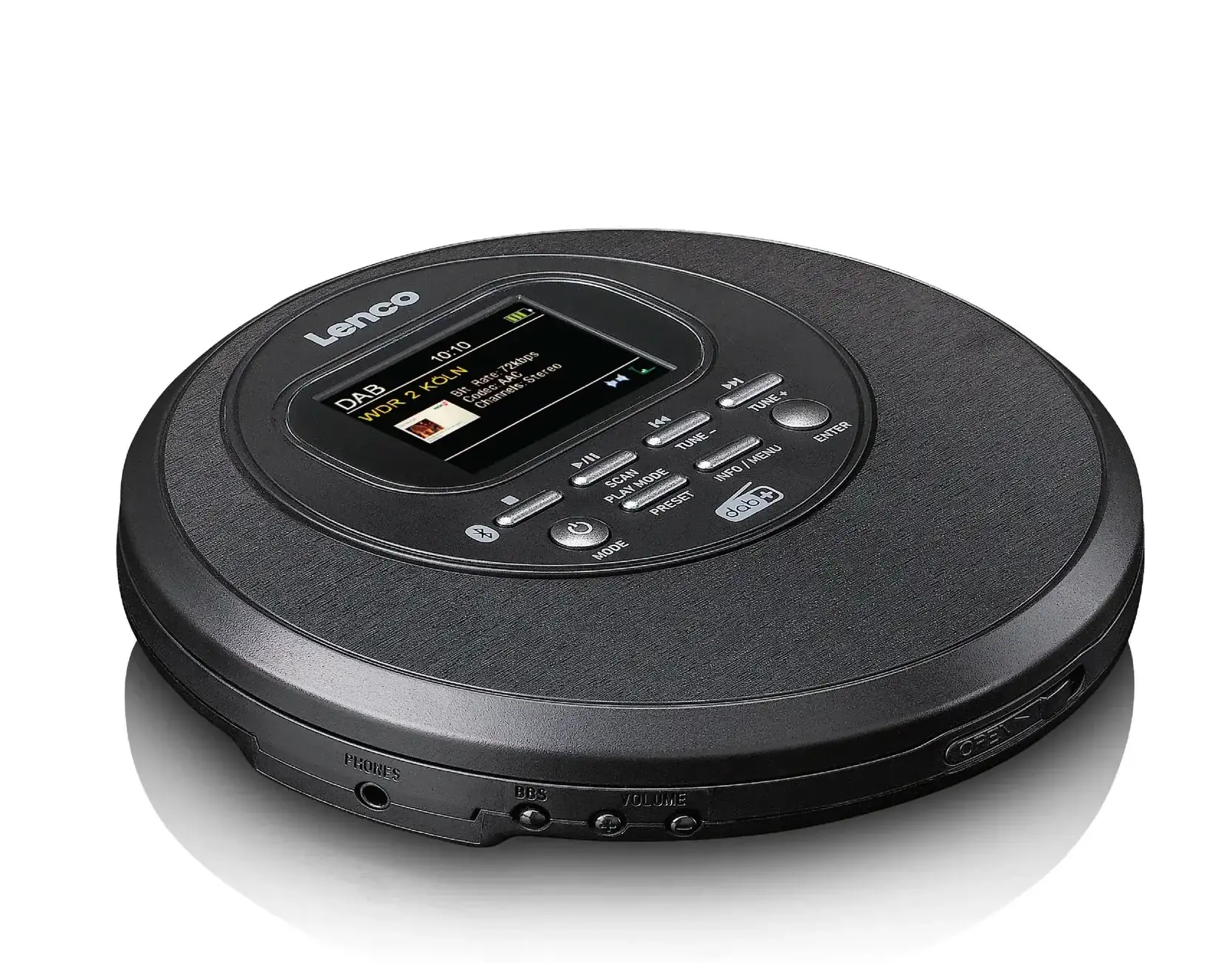 Odtwarzacz MP3 Lenco CD-500BK Radio DAB+ / FM Bluetooth Czarny