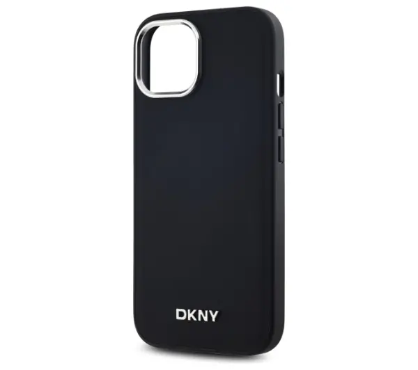 DKNY Plain Logo MagSafe do iPhone 15 Plus Czarny