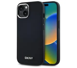 DKNY Plain Logo MagSafe do iPhone 15 Plus Czarny