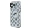 Etui Karl Lagerfeld IML Monogram Karl&Choupette Head MagSafe do iPhone 15 Pro Max Przezroczysty