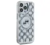 Etui Karl Lagerfeld IML Monogram Karl&Choupette Head MagSafe do iPhone 15 Pro Max Przezroczysty