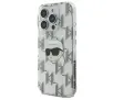 Etui Karl Lagerfeld IML Karl Head Electroplated do iPhone 16 Pro Przezroczysty