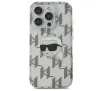 Etui Karl Lagerfeld IML Karl Head Electroplated do iPhone 16 Pro Przezroczysty