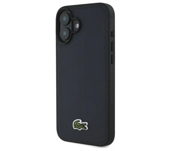 Lacoste Iconic Petit Pique MagSafe do iPhone 16 Plus Granatowy