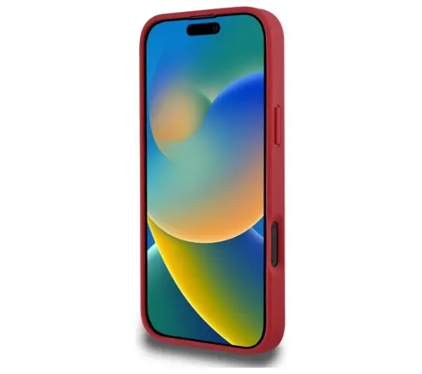 Lacoste Iconic Petit Pique Woven Logo do iPhone 16 Plus Czerwony
