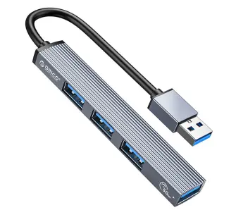 Hub USB Orico AH-A13-GY-EP-HW 5Gbps 1xUSB-A 3.1 3xUSB-A 2.0 Aluminiowy
