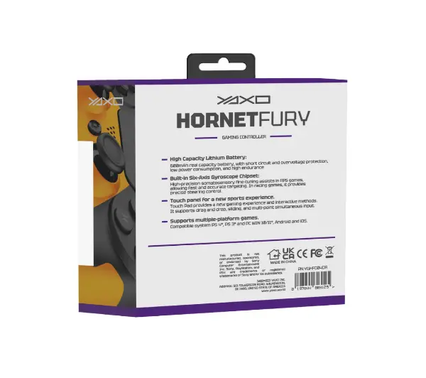 Yaxo Hornet Fury Inferno Orange do PC, PS4 Bezprzewodowy/Przewodowy Pomarańczowy