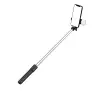 Selfie stick Hurtel WH1YXS 1m z lampą Czarno-srebrny