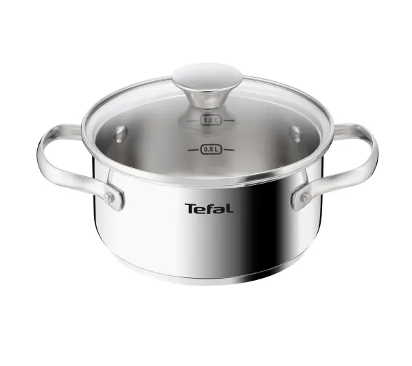 Garnki - Tefal Minis H8744255 Indukcja Stal nierdzewna