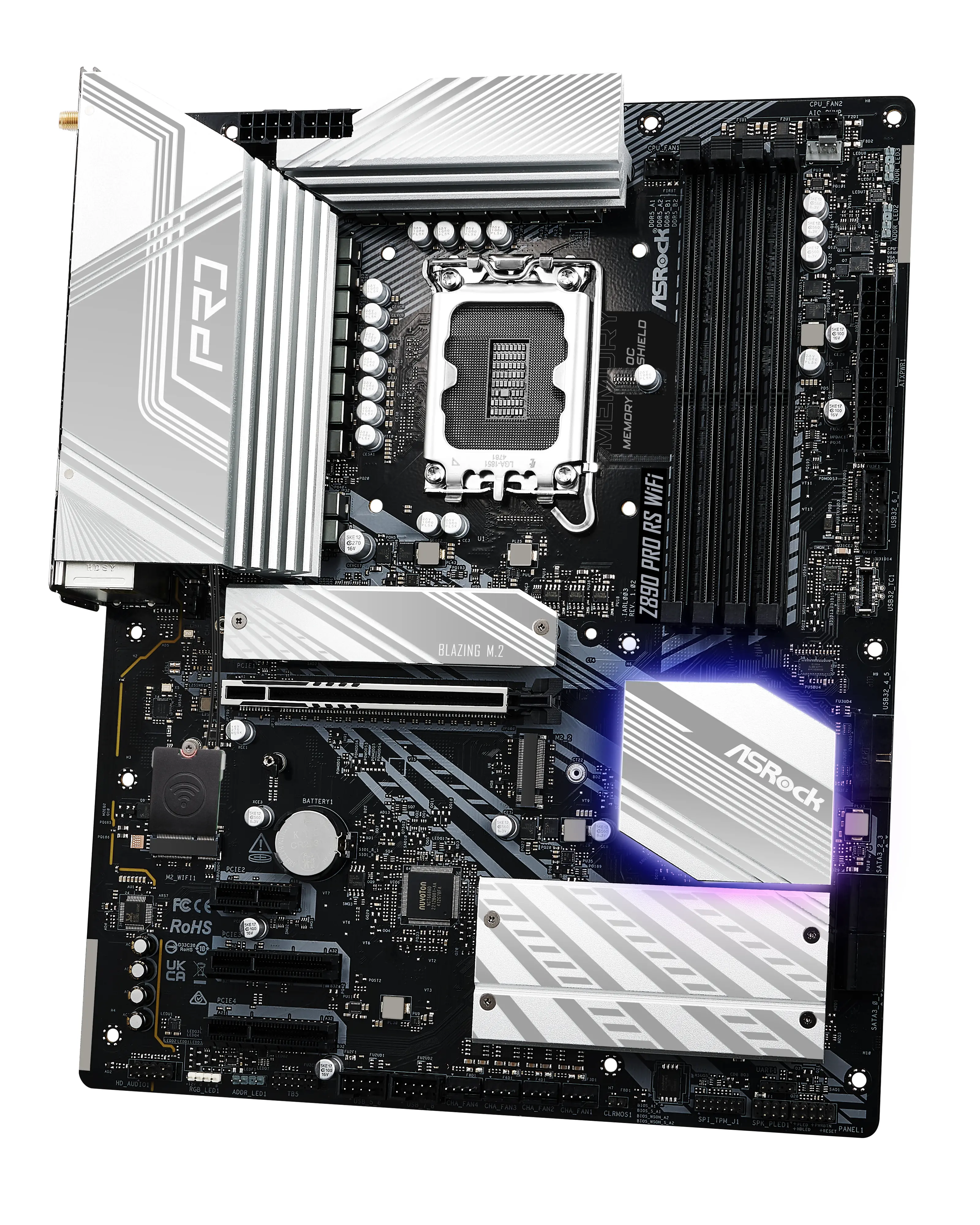 фото Материнська плата ASRock Z890 Pro RS WiFi
