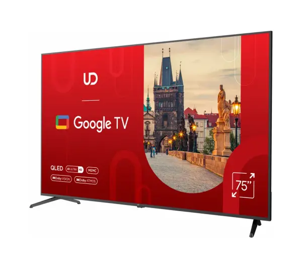 UD TV 75QGU8210S 75"QLED 4K Google TV Dolby Vision Dolby Atmos DVB-T2