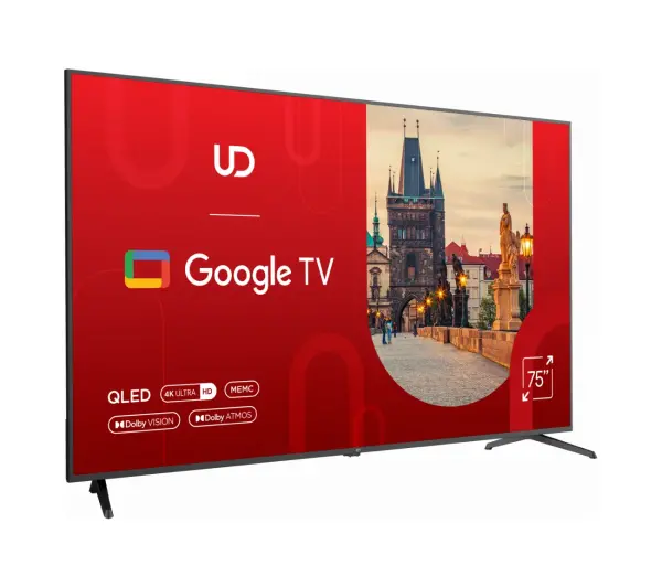 UD TV 75QGU8210S 75"QLED 4K Google TV Dolby Vision Dolby Atmos DVB-T2