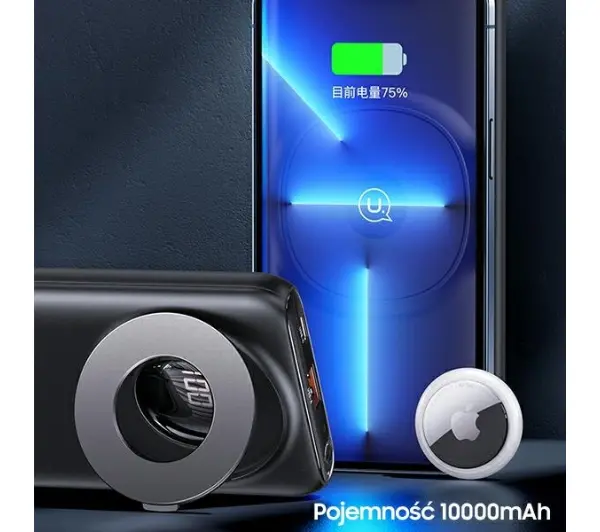USAMS PB62 10000mAh  PD 20W Czarny