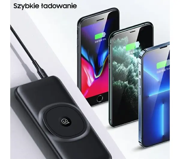 USAMS PB62 10000mAh  PD 20W Czarny