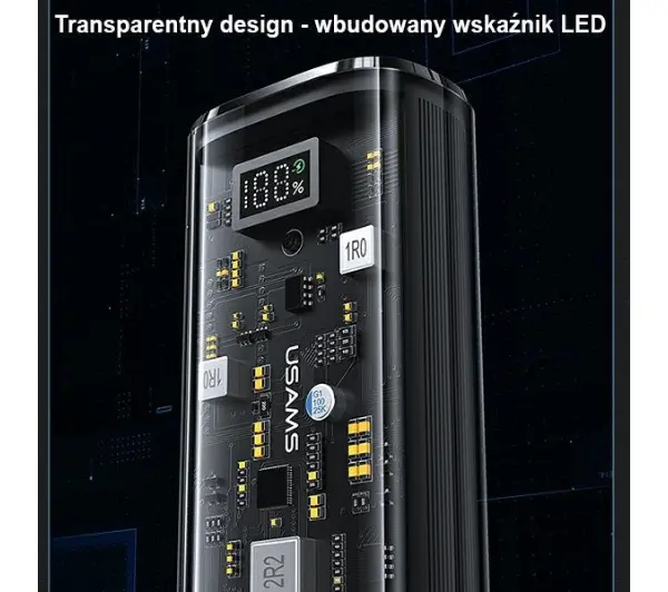 USAMS US-CD189 9000mAh PD 22,5W Czarny
