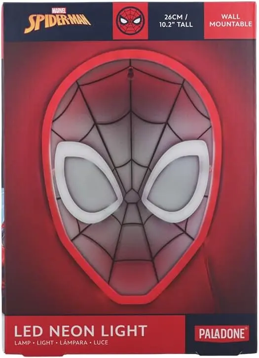 Lampka Paladone Spider-Man Maska LED Neon Light