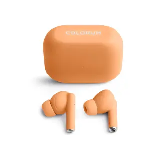 Słuchawki bezprzewodowe Colorum CTWS-02 Fuzz Dokanałowe Bluetooth 5.3 Brzoskwiniowy