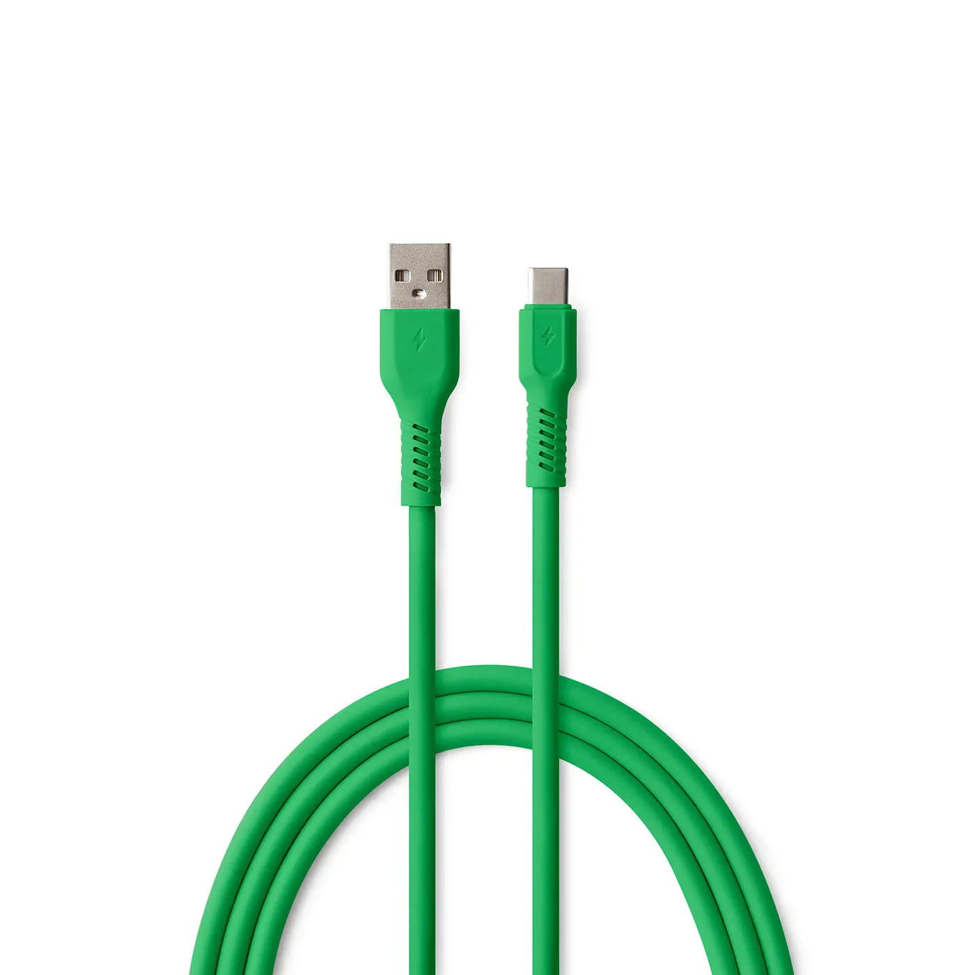 Kabel Colorum USB-A do USB-C 3A CK60 1,8m Zielony