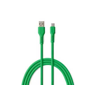 Kabel Colorum USB-A do USB-C 3A CK60 1,8m Zielony